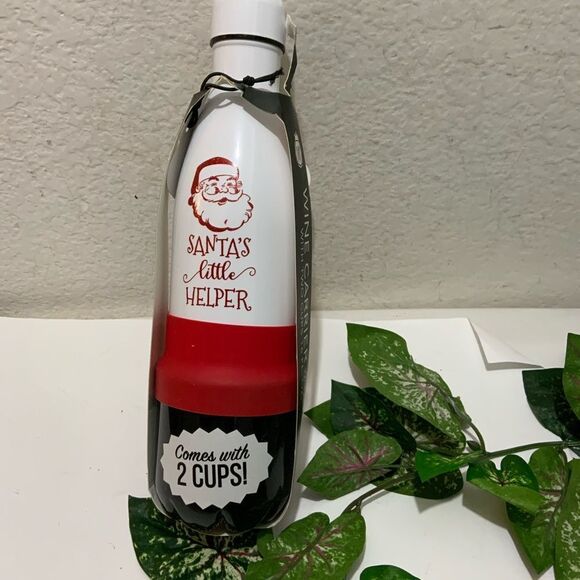 Wine Carrier with Two Cups Santa - Picture 2 of 4